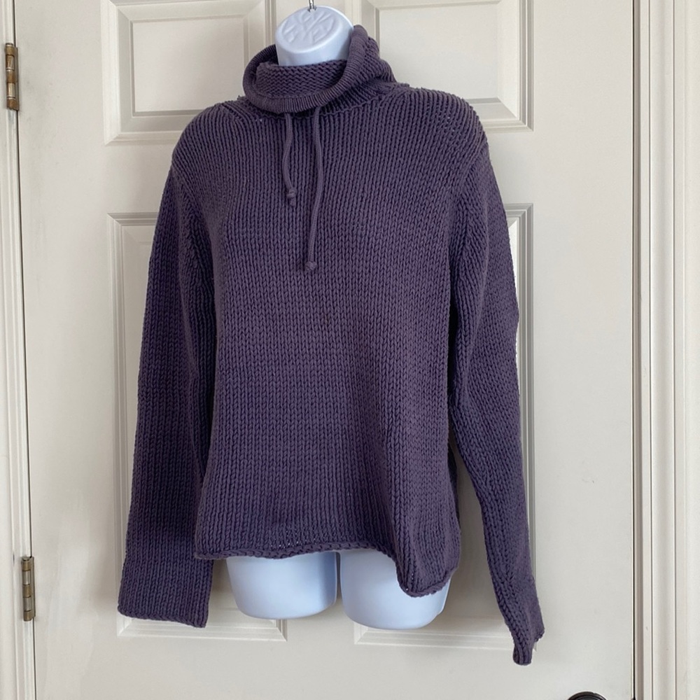 Chunky Purple Sweater